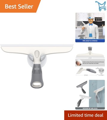 Multi-Purpose Silicon Squeegee 10 In Streak-Free Glass Car Shower Window
