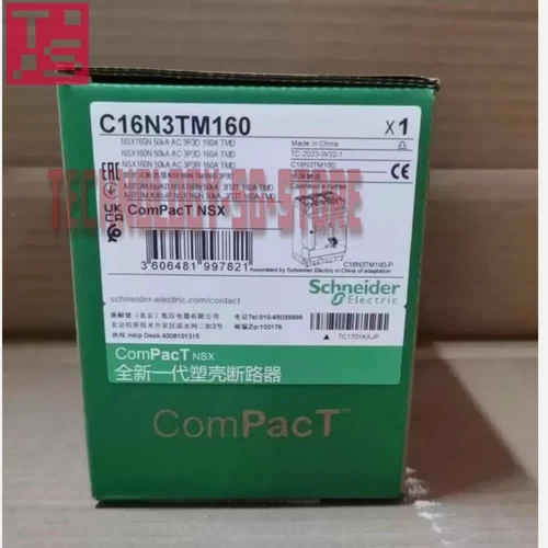 Schneider C16N3TM160 NSX160N TMD 160A 3P3D circuit breaker# 1pcs New In Box