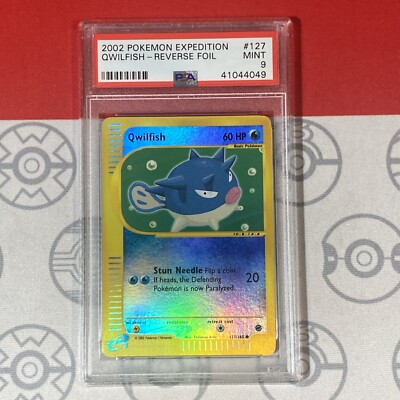 PSA 9 Qwilfish 127/165 Reverse Holo 2002 Pokemon Expedition