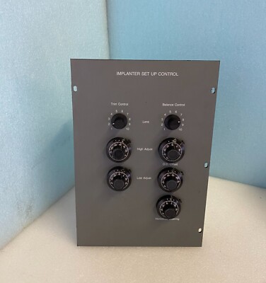 Varian Implanter Set Up Control for E1000. Assy No: 105296001