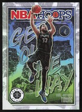 2019-20 Hoops Premium Stock #3 Karl-Anthony Towns Get Out The Way Holo