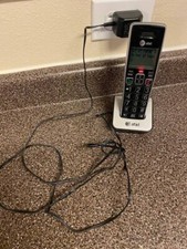 AT T HD Audio Cordless Phone Handset  Expansion Base With Power Charger Cord-B