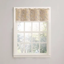 Normandy One Tacked Tie Tab Straight Valance, 54" W x 14" L ()
