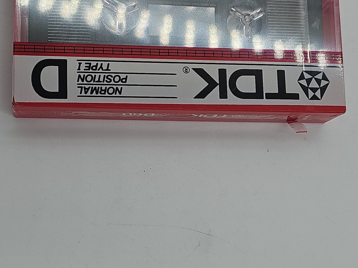 TDK D 60 VINTAGE NOS BRAND NEW SEALED TYPE I NORMAL BIAS CASSETTE