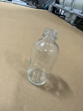 128 Pcs, 4 OZ [120 ML] Clear Boston Round Glass Vials