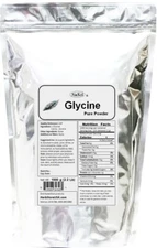 NuSci Glycine 100% Pure Powder Bulk Sweet Amino Acid 1kg (2.2Lb)