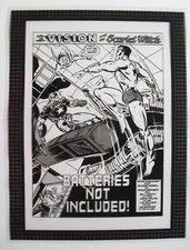 Original Production Art VISION AND SCARLET WITCH #7 splash, RICHARD HOWELL art