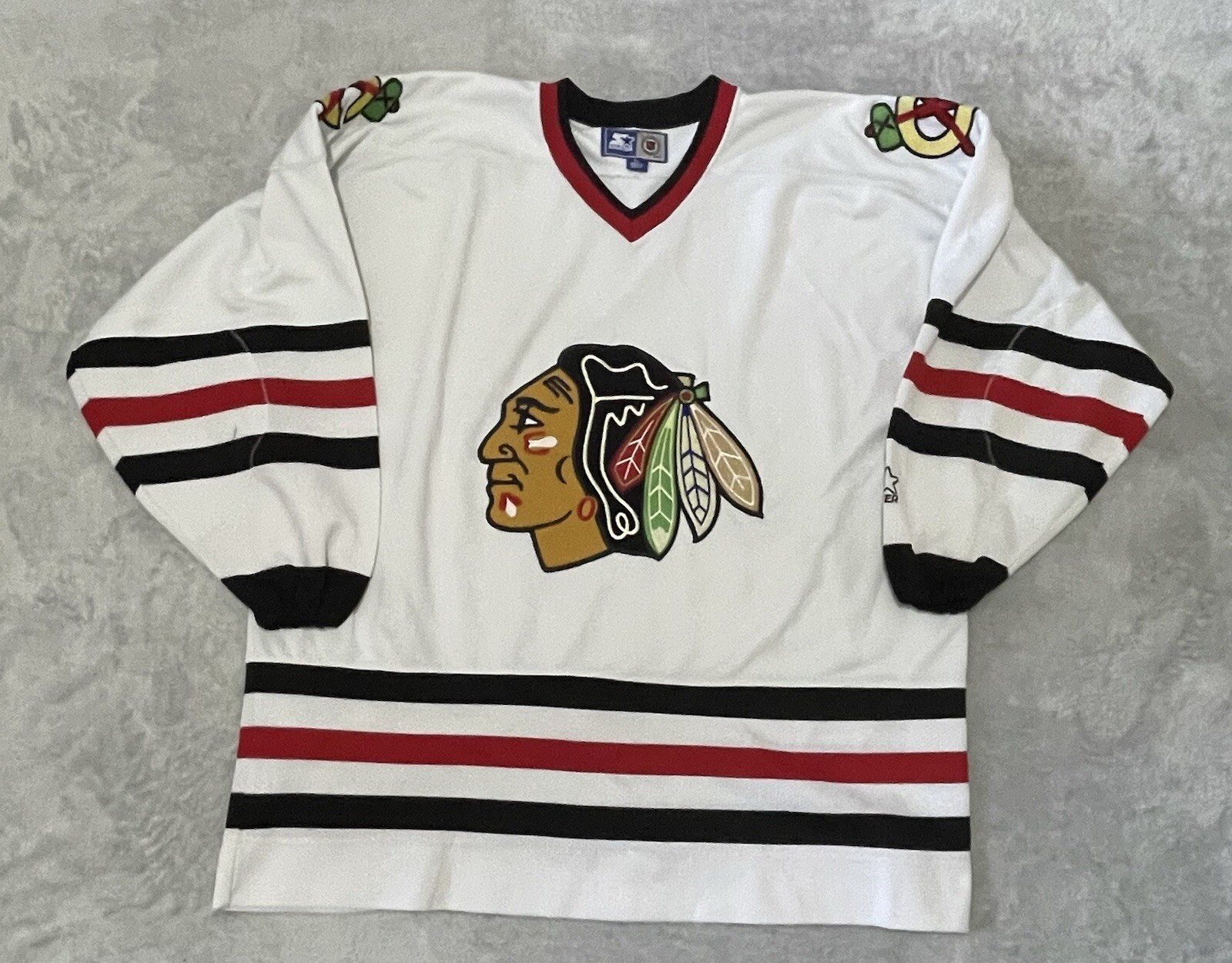 Starter Chicago Blackhawks Jersey Vintage NHL Ice Hockey Size 3xl