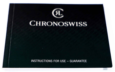 OEM Chronoswiss OPEN Watch Instruction Guarantee Warranty Booklet ORIGINAL RARE