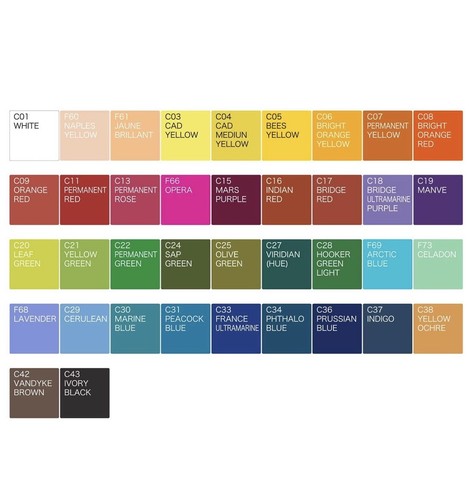 Professional 38 Colors Watercolor Paint Draw Painting + Water Brush Pigments Set - Picture 2 of 5