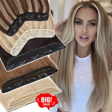 CLEARANCE One Piece U Shape Russian 100 Remy Clip In Human Hair Extensions Weft