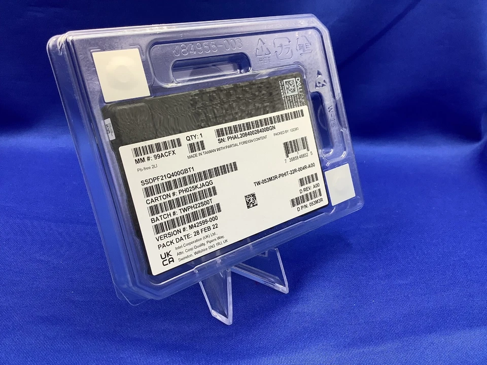 53M3R Dell INTEL SSDPF21Q400GBT P5800X 400GB U.2 NVME PCIE 4.0 2.5" SSD 053M3R - Image 4 of 4