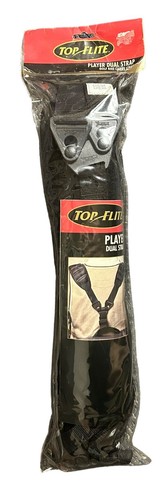 Top Flite Player Dual Strap Golf Bag Carry Strap - Black - NEW