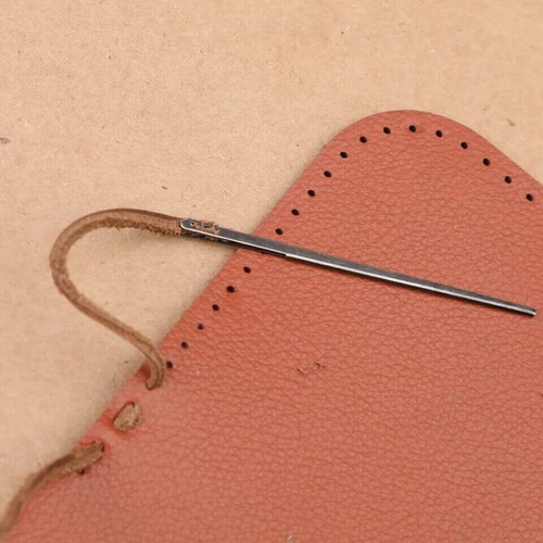 11pcs Leather Needles Lacing Hand Sewing Stitching Tools w/ Wood Organizer Case - Picture 8 of 9