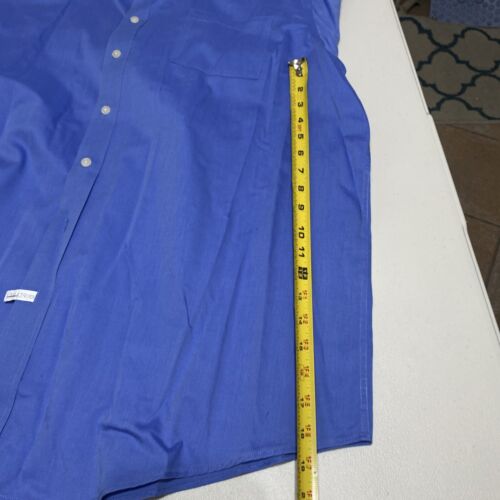 Kenneth Cole Reaction Mens 2XL Blue Cotton Long Sleeve Button Down Dress Shirt - Picture 5 of 9