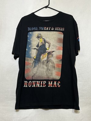 FMF Motocross Ronnie Mac Men's T-shirt XL Extra Large Dirt bike Racing EUC Y2K