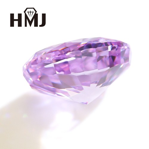 Purple Oval Shapes Cubic Zirconia Crushed Ice Cut AAAAA Loose CZ Stone Gemstone - Picture 5 of 8
