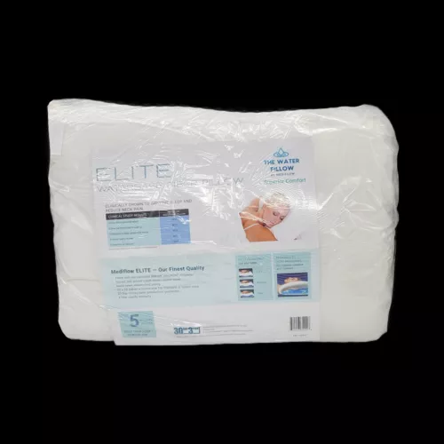 NEW Mediflow Elite Waterbase Technology Fiber Comfort Water Pillow Set of 2