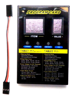 Hobbywing Standard Basic Programm Kartenbox für QuicRun EzRun XeRun Platinum ESCs