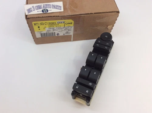 Chevrolet GMC Drivers Door Window & Power Folding Mirror SWITCH new OEM 20835553