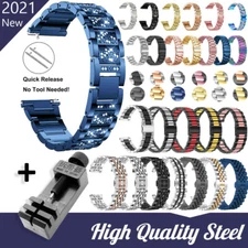 18mm 20mm 22mm Quick Release Stainless Steel Link Bracelet Watch Bands Strap