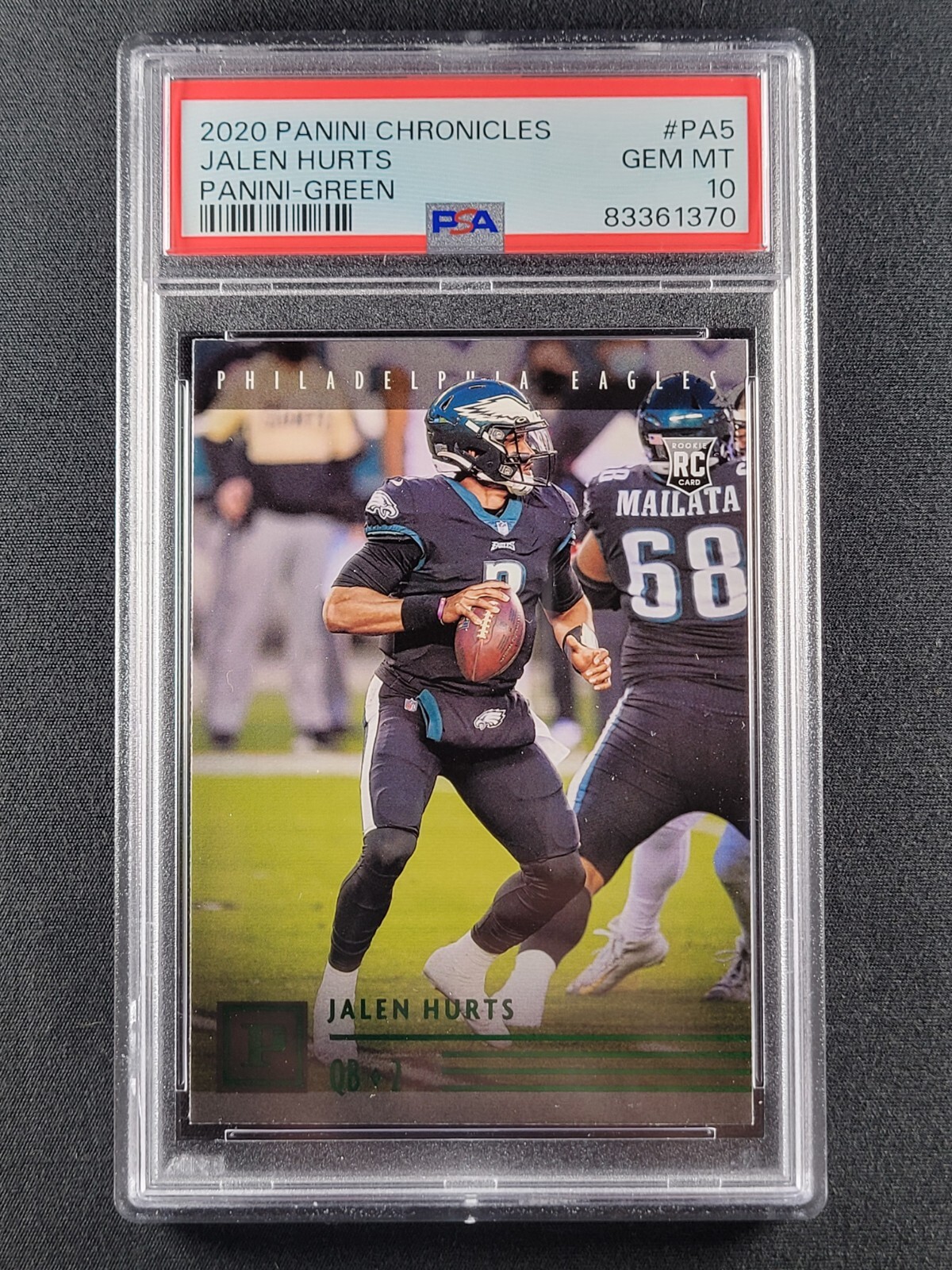 Jalen Hurts Panini Chronicles Panini #PA5 Green