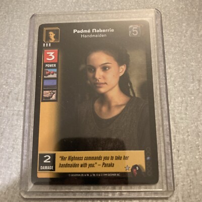 Star Wars Young Jedi CCG Padme Naberrie Handmaiden  #5 Rare