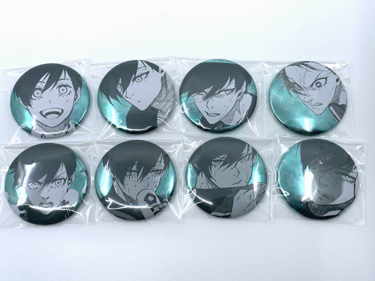 Blue Lock Exhibition 2023 Rin Itoshi Tin Badge Complete Set of 8