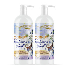 Blueberry Leave-In Conditioner for Hair Softening, Detangling 32oz (Pack of 2) 0.94 per fl oz