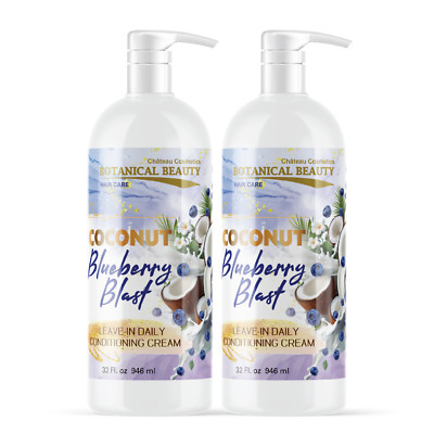 Blueberry Leave-In Conditioner for Hair Softening, Detangling 32oz (Pack of 2)