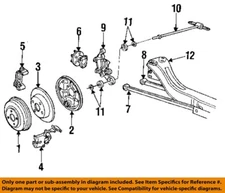 GM OEM 91-98 SC Rear Suspension Brake Components-Mount Bracket 21010558
