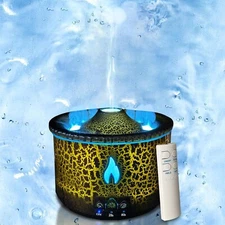 Essential Oil Diffuser Humidifier Aromatherapy Diffuser 300Ml Volcano with flame
