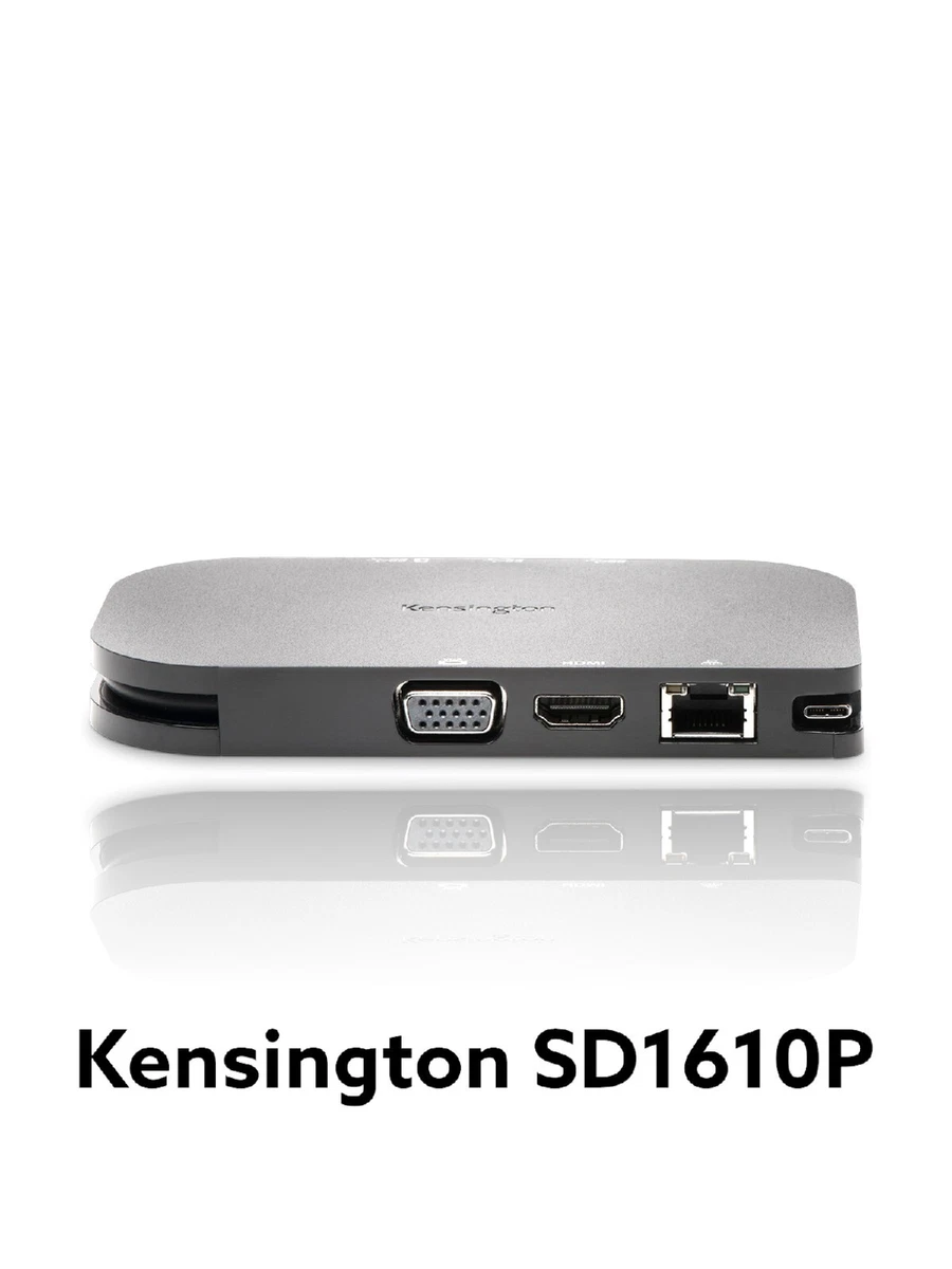 Kensington SD1610P USB-C Mobile 4K Dock for Microsoft Surface Devices, NEW