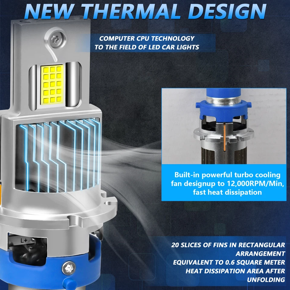 Para Lexus IS 200t IS300 2016 Canbus D4S 6500K Bombilla Faro Alto Bajo Foto 3 de 4