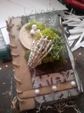 Green witch Book Grimoire Journal Grimoire Sketch Forest Garden Krazed Dezigns