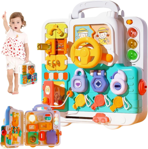 Montessori Toys for 1 Year Old Baby Busy Board sensory Toddlers 1-3 Baby educati
