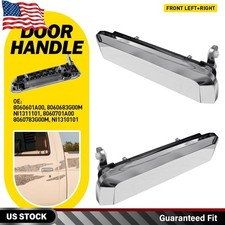 Chrome Outside Exterior Door Handle Pair Set For Pathfinder D21 Pickup Truck