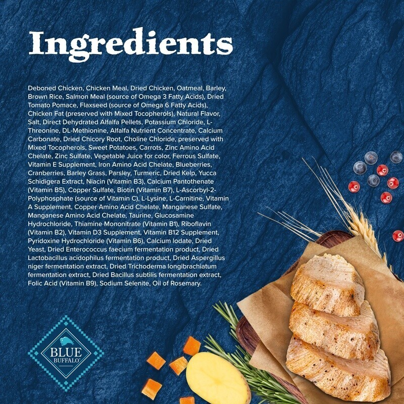 High Protein Small Breed Dog Food Chicken Recipe Dry Kibble Real Meat Nutrition
