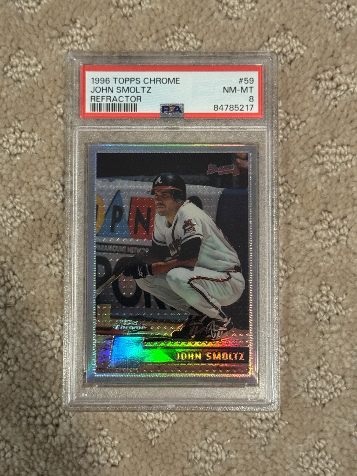 1996 Topps Chrome - John Smoltz #59 Refractor