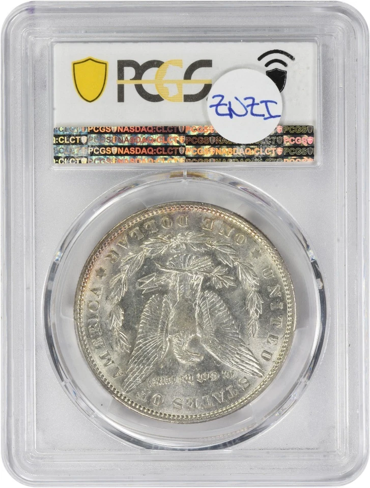1901 Morgan Silver Dollar AU58 PCGS (CAC) - Image 2 of 4