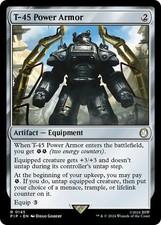 Mtg T-45 Power Armor Fallout Near Mint Magic