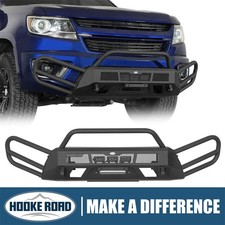 Hooke Road Stubby Front Bumper W Side Tube Guard For 2015-2020 Chevy Colorado