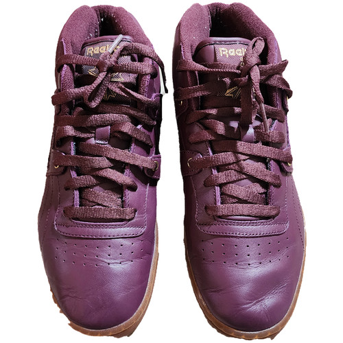 Reebok Workout Mid Ice Mens Training Shoes Maroon/Brass/Ice