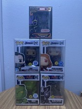 Funko Pop! Marvel End Game/ Mecca Strike lot With Black Panther Pop Pin