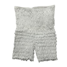 VTG 80s Malco Modes White Ruffle Bloomer Shorts XL Burlesque Pin Up Costume