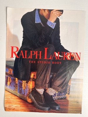 Ralph Lauren The Studio Boot Clothing Print Ad 1990s  Fashion Advertisement