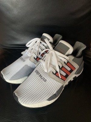 Adidas Men s ADV EQT 91 18 Size 10 Grey Hi Res Red