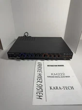 NIB Vintage Kara - Tech Model KM222 Karaoke Digital Echo Mixer w/ 3-Mic Input