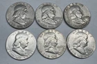 Lot # 1405 - Franklin Half Dollar - 90% Silver - 3.00 Face - Unknown Grade