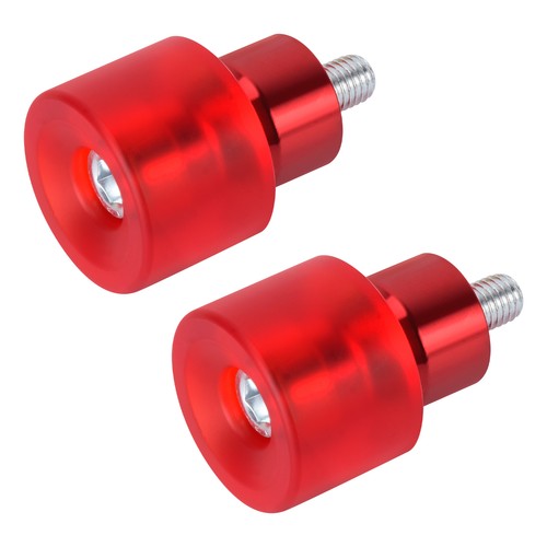 2x Protectores de Motor Barras de Choques 12mm Extremo Bolas Protector Rojo Para Harley - Imagen 10 de 17